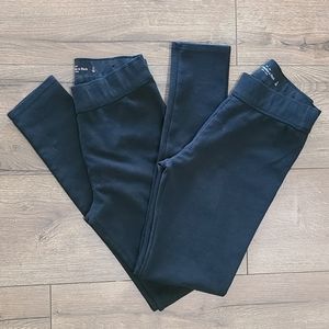 2 ABERCROMBIE & FITCH Black thicker Active Wear leggings size S